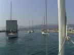 Lefkas canal and bridge
